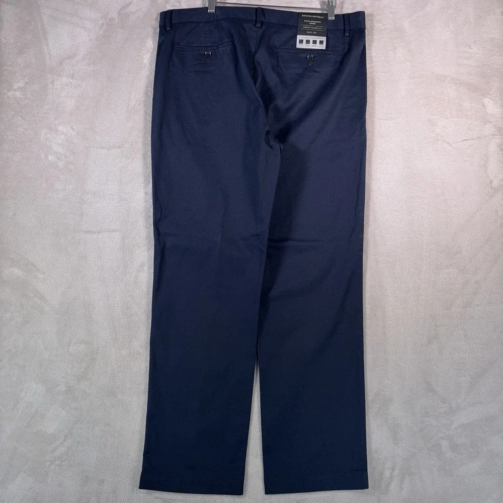 Banana Replubic Rapid Movements Chino Pants Mens Size 32x31 Blue Straight‎